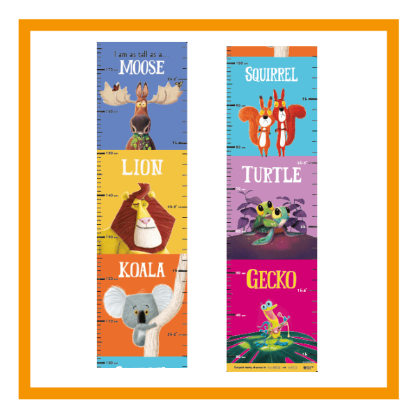 The Lion Inside collection animal height chart