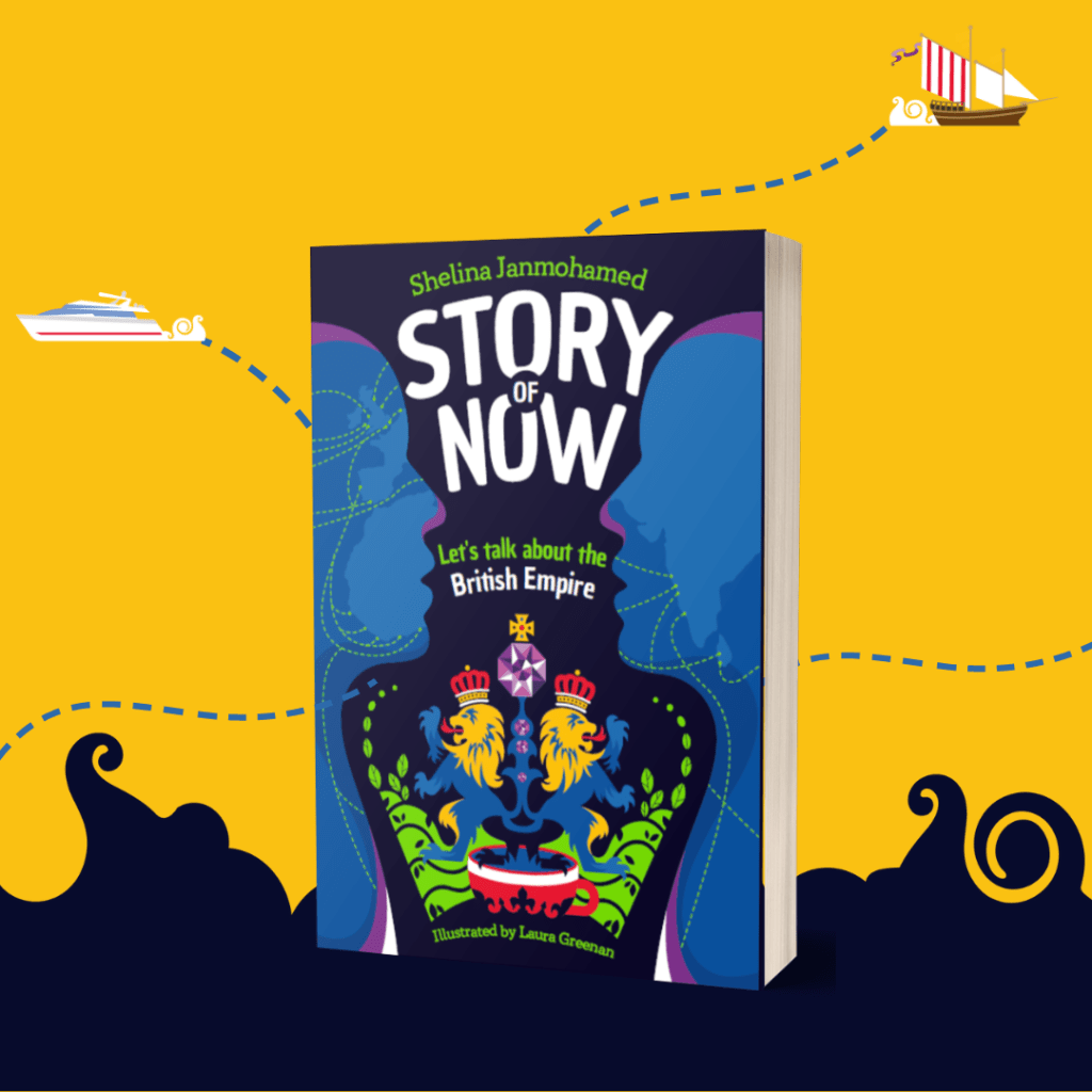 Story of Now book jacket on a yellow background