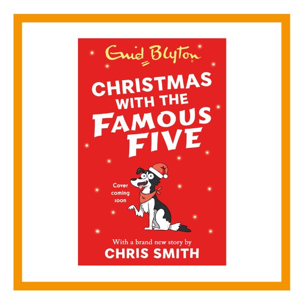 christmas with the famous five book cover on a white background with orange details