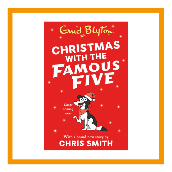 christmas with the famous five book cover on a white background with orange details