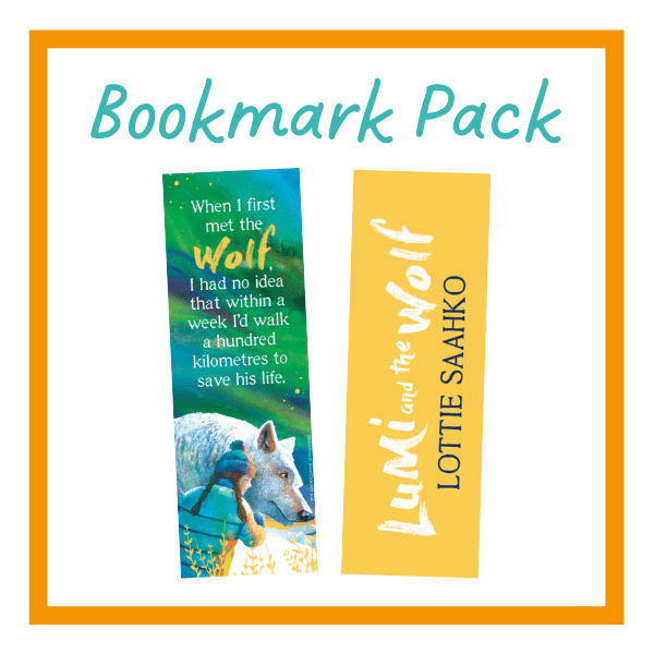Lumi and the Wolf bookmark pack
